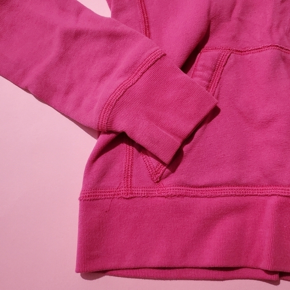 Hollister Pink Logo Hoodie Kangaroo Pocket - Picture 4 of 6